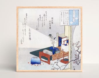Vintage Minimalist Interior Print Print | RIJKS Museum | Ukiyo-e Still Life | Restored | 300DPI (Digital Download)