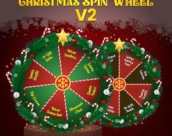 Christmas Spin Wheel Twitch Widget for StreamElements