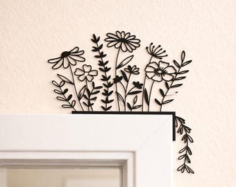 Door Frame Decoration Flowers 3D Print | Spring Decor Wall Art | Handmade Door Frame Decoration | Floral Wall Art for Living Room