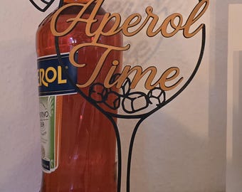 Aperol Decorative Display Stand "Aperol Time" | 3D Printed Bar Decor | Cocktail Gift | Summer Garden Decor | Home Bar & Kitchen Decor