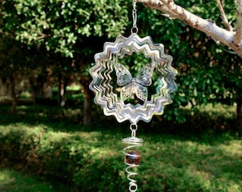 Mandala spinner windgong, boho hangend ornament, kerstcadeau voor haar, decoratie binnen en buiten