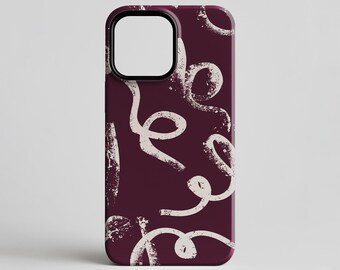 Wine Graffiti iPhone Case – Protective Phone Case for iPhone 17, 16, 15, 14, 13, 12, 11, X, XS, XR, SE, 8 and 7