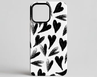 Sketchy Love iPhone Case – Protective Phone Case for iPhone 17, 16, 15, 14, 13, 12, 11, X, XS, XR, SE, 8 and 7