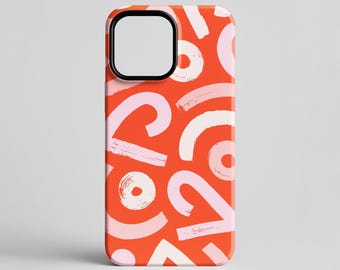 Coral Pop iPhone Case – Protective Phone Case for iPhone 17, 16, 15, 14, 13, 12, 11, X, XS, XR, SE, 8 and 7