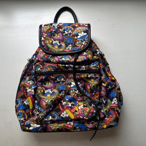 Nicole Miller Vintage 90s backpack Mickey Mouse Walt Disney Gallery Mini Backpack Purse Nicole  main image 4