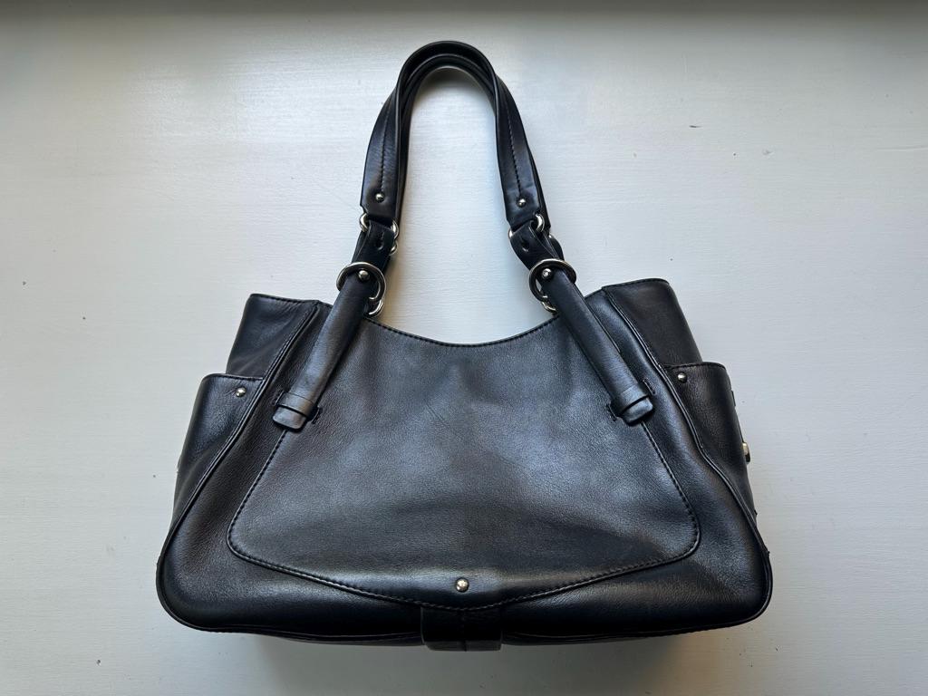 00s COLE HAAN leather studs hand bag y2k - メルカリ