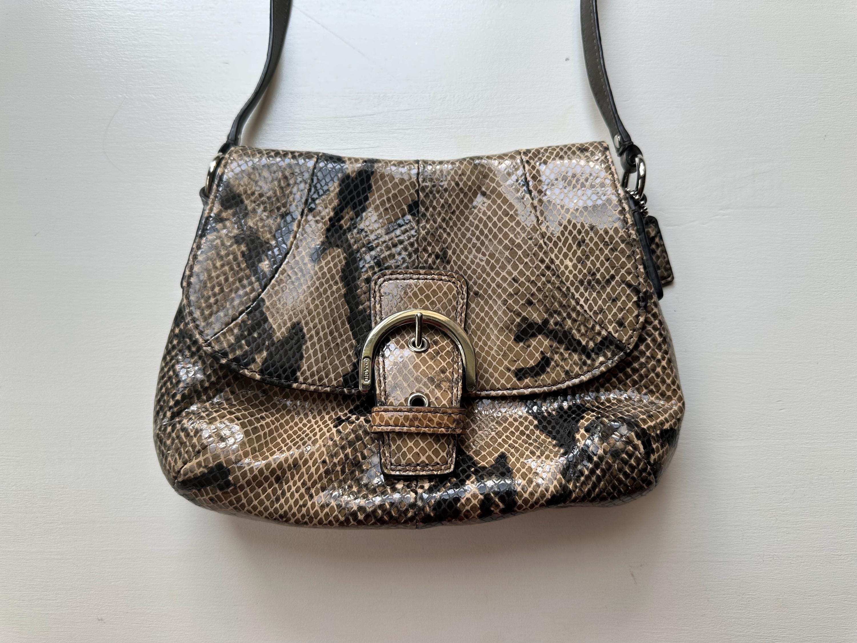 Coach snakeskin bag sale