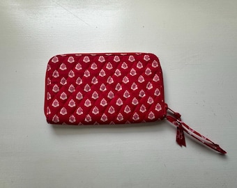 Vintage 90s 'Vera Bradley' RETIRED Nantucket Red Wristlet and Wallet