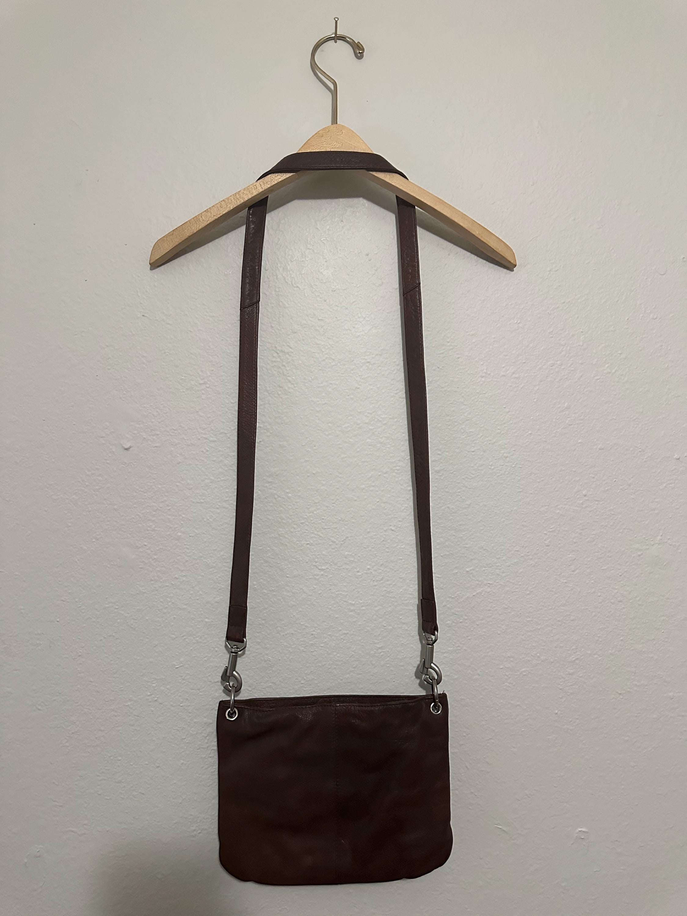 Vintage 90s Kenneth Cole New York Brown Leather Sling Backpack Drawstring Bag Vintage 90s  main image 3