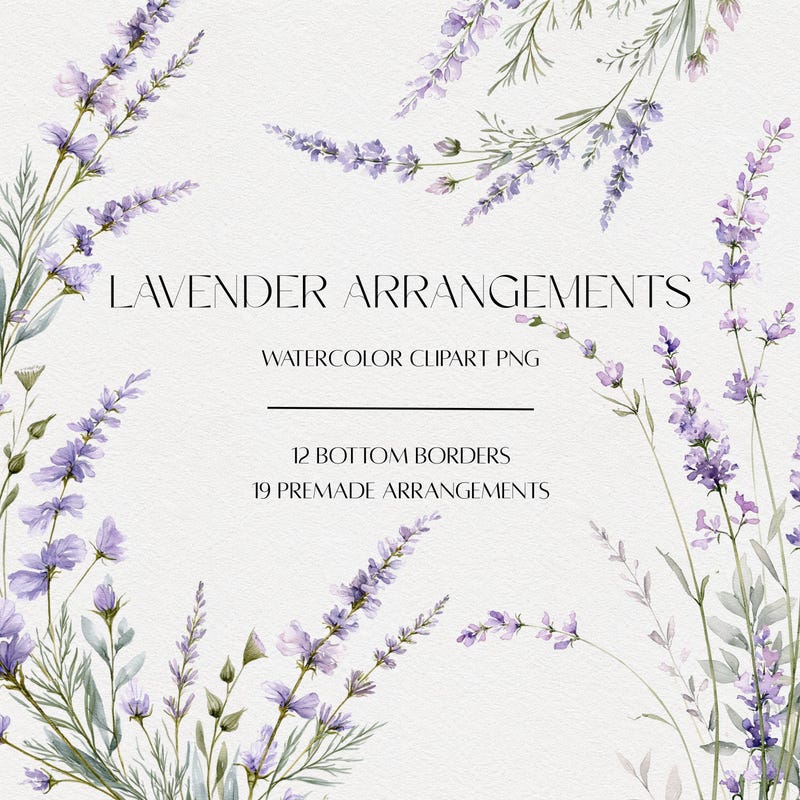 Lavender Flowers File - Etsy
