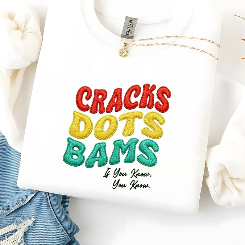 Cracks Dots Bams Mahjong Embroidery Design, Funny Game Lover Pattern