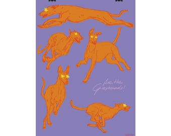 Greyhound Poster - Greyhound Wall Art