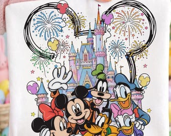 Family Vacation 2026 PNG, Mouse And Friends PNG, Happiest Place On Earth PNG, Cartoon Kids png, Magic Kingdom png, Vacay Mode 2026 png