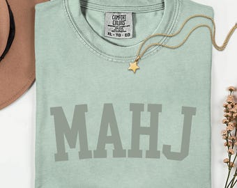 Mahjong Shirt, Gift for Mahjong Lover, Mahjong Social Club, Mahjong Tee Gift, Bold Font Mahjong Shirt, Game Night Gift, Girls Night T Shirt