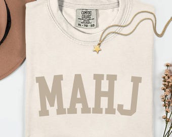 Mahjong Shirt, Gift for Mahjong Lover, Mahjong Social Club, Mahjong Tee Gift, Bold Font Mahjong Shirt, Game Night Gift, Girls Night T Shirt