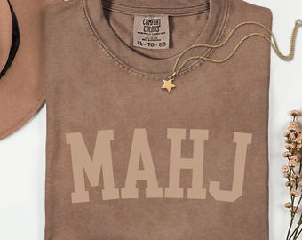 Mahjong Shirt, Gift for Mahjong Lover, Mahjong Social Club, Mahjong Tee Gift, Bold Font Mahjong Shirt, Game Night Gift, Girls Night T Shirt
