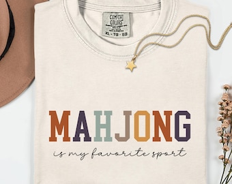 Mahjong Is My Favorite Sport Shirt, Gift for Mahjong Lover, Mahjong Social Club, Mahjong Player Gift, Game Night Gift, Girls Night, MAHJ