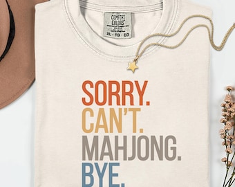 Mahjong Shirt, Gift for Mahjong Lover, Mahjong Social Club, Mahjong Tee Gift, Bold Font Mahjong Shirt, Game Night Gift, Girls Night T Shirt