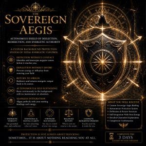 The Sovereign Aegis — Autonomous Shield of Deflection, Redirection, and Energetic Authority