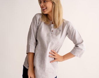Women’s Grey Hemp Top