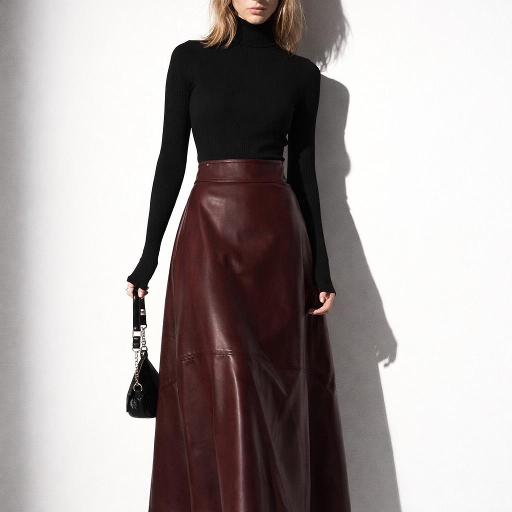 Faux Leather a Line Skirt - Etsy Faux Leather a Line Skirt - Etsy