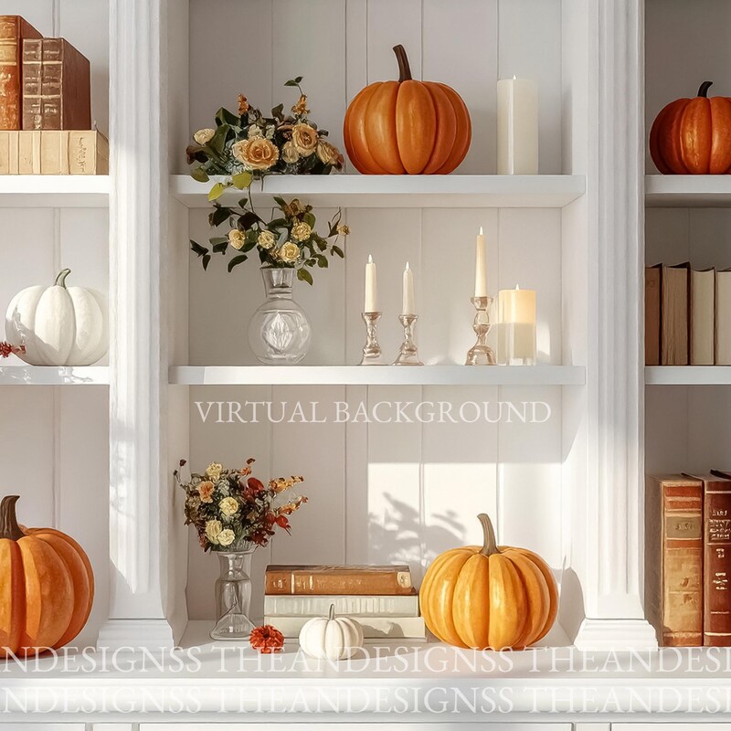 Webex Virtual Background Fall Teams Background Books - Etsy