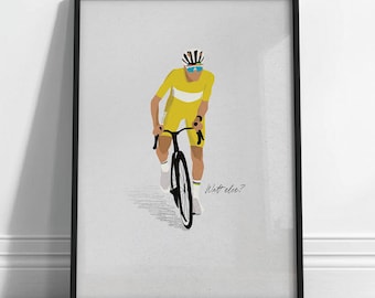Tadej Watt Else - Pro Cyclism Wall Art Poster (Digital Download)