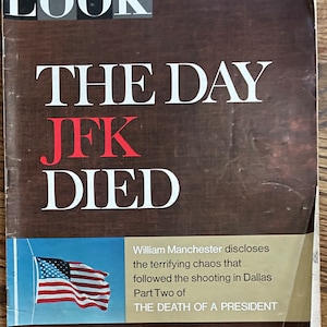 1963 JFK Attentat Zeitungen und Look Zeitschriften