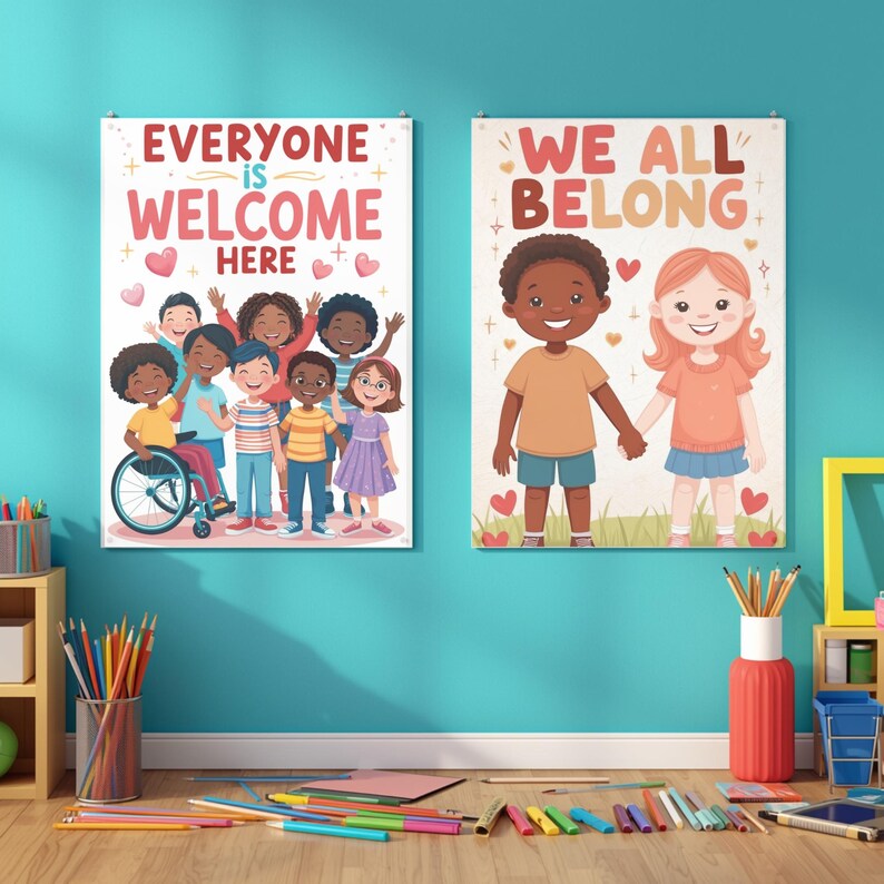 Inclusive Classroom Posters Bundle – Diversity, Kindness, Growth ...