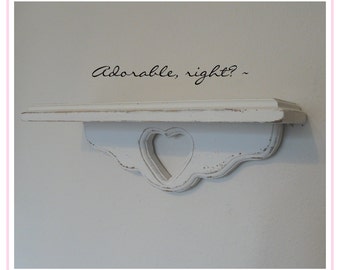 Chippy Vintage Shelf with 2 Pegs, Super Sweet~