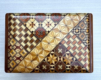 Sycamore Wooden Box With Walnut Lid - Japanese | Modernist