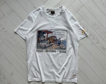 Evisu Original Jeans Heritage tee vintage ukiyoe Japan rare y2k avant-garde