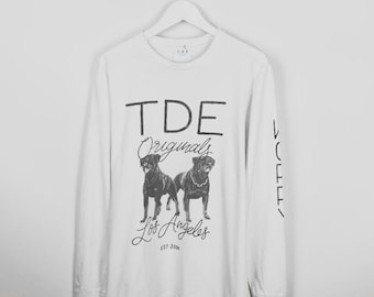 Vintage Kendrick Lamar TDE Don’t Worry rottweiler longsleev Los Angeles og y2k