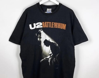 Vintage 90s U2 Rattle and Hum T-shirt - Screen Stars - Rock Band Tee