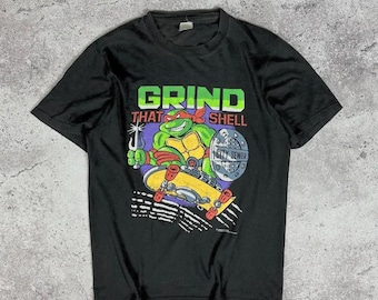 Vintage 90s 1990 Raphael Teenage Mutant Ninja Turtles tee Grind y2k comics USA