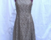 Sale Embroidered Silk Cocktail Audrey Hepburn Style Dress