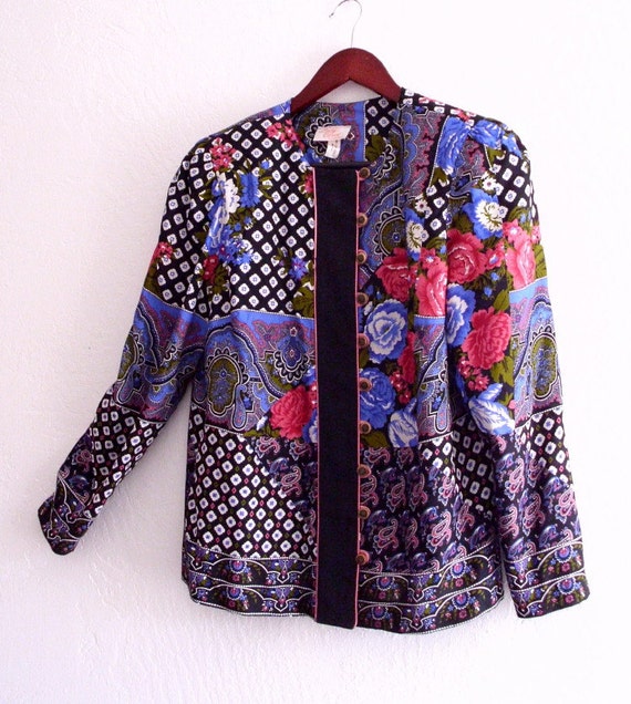 Bohemian Jacket printed Patchwork Shirt Jacket