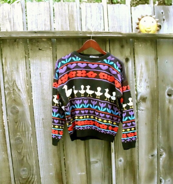Unisex Vintage Sweater Boho Hippie Ugly Sweater