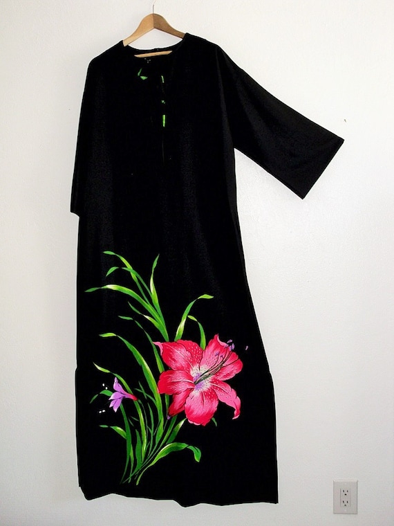 Hippie Maxi Tent Dress/ boho vintage dress