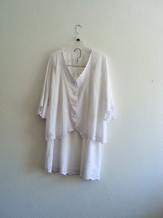 plus size white skirt suit
