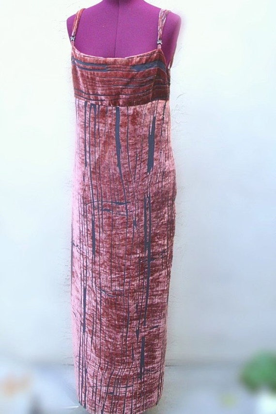 Vintage Crushed Velvet Cocktail Dress