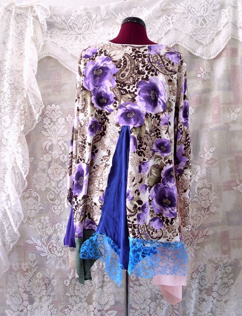 Plus Size #KheGreen #Eco Fashion Holiday Sale Gypsy Patchwork Tunic dress