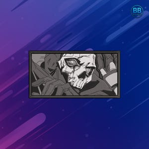Design de bordado de operador de caveira tática | Patch de soldado mascarado militar PES DST JEF | Arquivo de bordado à máquina de guerreiro de combate