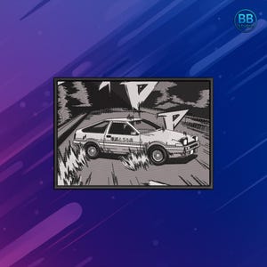 Japanese Car Embroidery Design | jdm Car (pes, dst, jef)