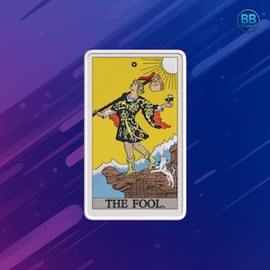 The Fool Tarot Card Embroidery Design | Major Arcana Embroidery Pattern | Mystic Tarot Machine Embroidery PES DST JEF