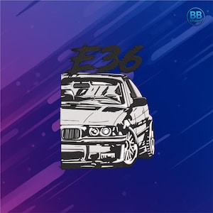 German Automobile Embroidery Design | Drift Car JDm Style Machine Embroidery | Classic Stance Street Racing Patch PES DST JEF