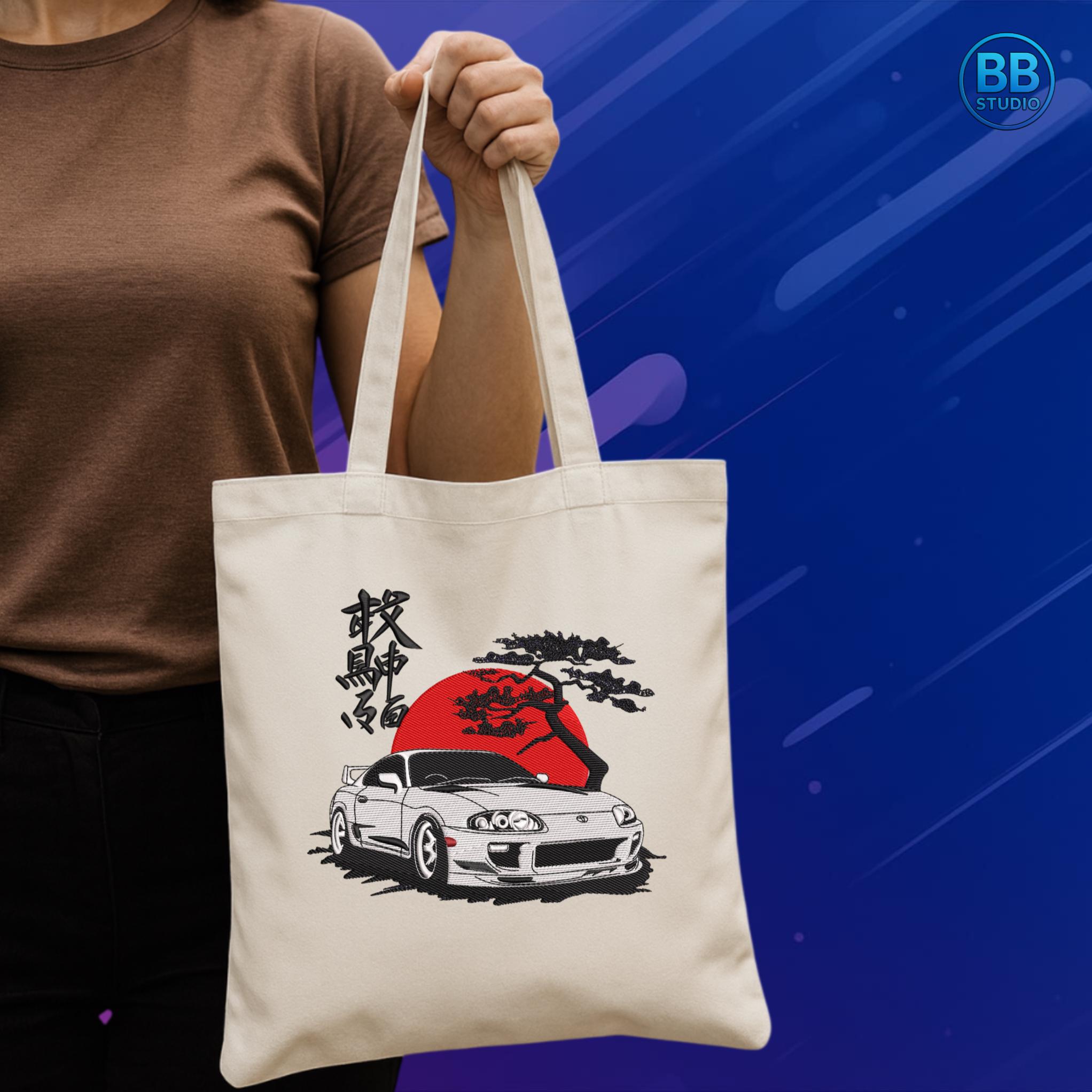 Jdm Designer Pattern Japanese Car Embroidery Design | JDM Drift Car With Japanese Sun and ...