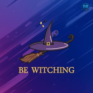 Witch Hat Embroidery Design – Halloween Broomstick Pattern (Instant Download)