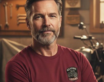 Old School Legend T-Shirt • Vintage Motorcycle Shirt • Biker Tee • Retro Motorbike Design