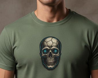 Handball Skull T-Shirt, Dark Handball Shirt for Handball Players & Fans, Skull Sport Design